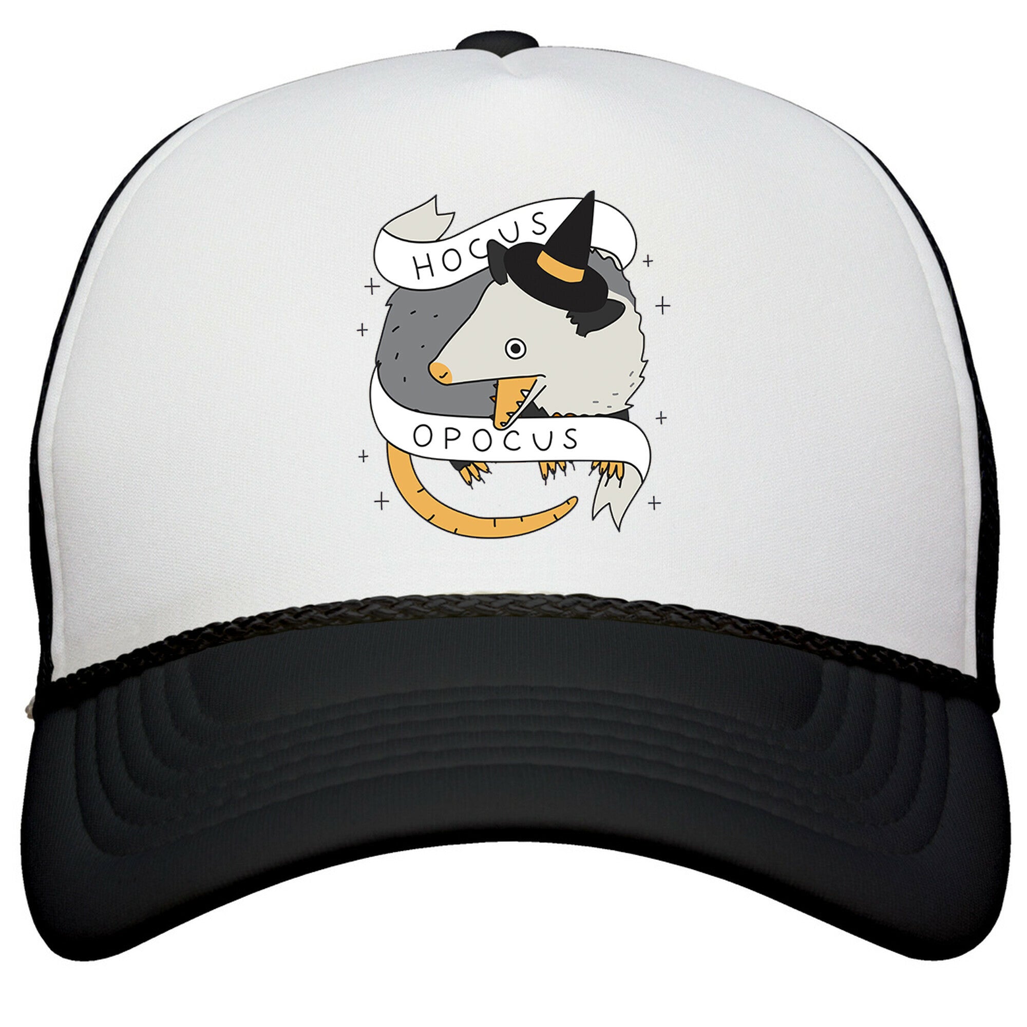 Hocus Opocus Opossum Snapback Trucker Hat